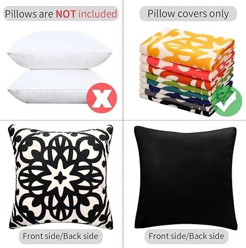 Lot de 2 Housse de Coussin en Super Doux Taie d'oreiller Bleu Mandala Géométrie Imprimé Motif Housse de Coussin Moderne Housse Coussin pour Canapé Salon Chambre Maison Décor Protecteurs 40x40cm - Nail Gallerys