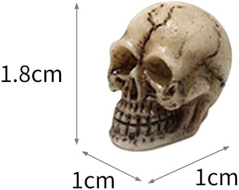 Fonyiunce 20 Pièces Crane Decoration, Mini Crânes Décor, Deco Halloween Squelette, Halloween Decoration Crane, pour Maison Hantée Halloween Horror Party, Décoration pour Halloween - Nail Gallerys