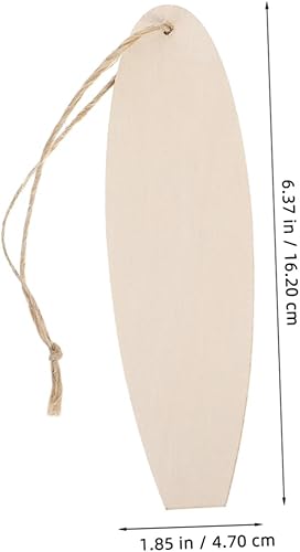 Holibanna Lot de 20 Mini Planches De Surf Décoratives en Bois Kaki - Nail Gallerys