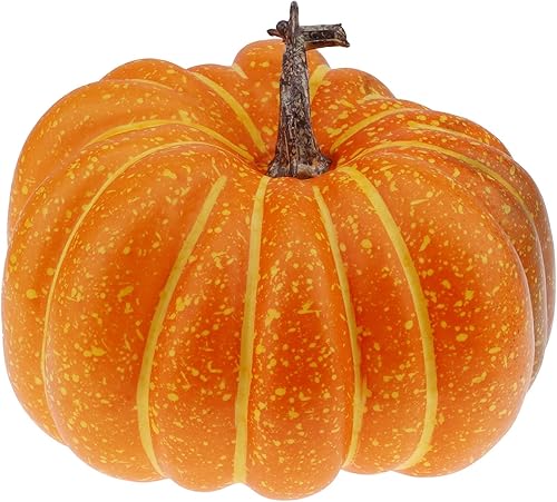 Gresorth 20 cm Faux Plat Citrouille Réaliste Manipuler Artificiel Aliments Halloween Christmas Décoration - 1 PCS - Nail Gallerys