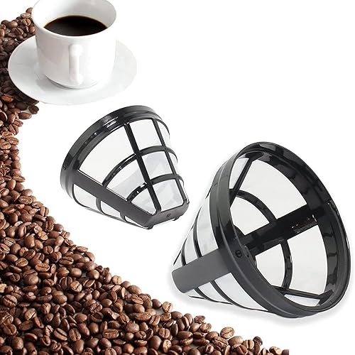 Melitt Lot de 2 filtres réutilisables n°4 pour cafetière - Compatible avec la plupart des machines à café de 8 à 12 tasses - Nail Gallerys