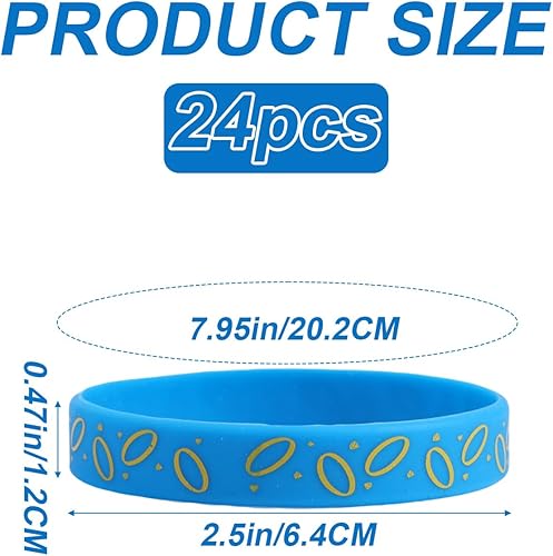 SAVITA Lot de 24 Bracelets en Silicone Bleus, Motif Hérisson Décorations de Fête à Thème pour Garçons et Filles pour Anniversaire - Nail Gallerys