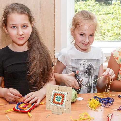 Planche De Blocage En Bois Pour Crochet, Planche De Blocage Pour Carrés Granny Avec 10 Épingles De 2 Tailles (15 Cm/19,5 Cm), 5 Aiguilles À Tricoter Et Tapis De Blocage Pour Projets De Tricot - Nail Gallerys