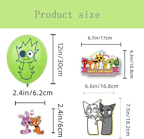 30PCS Sp-runki Birthday Decorations,Sp-runki Fête d'anniversaire Ballons Sp-runki Bannières Party Fournitures Ballons Décorations pour Enfants Anniversaire Décoration de Fete - Nail Gallerys