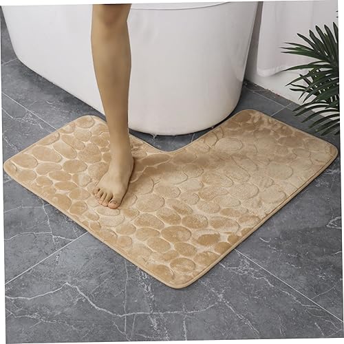 Tapis de Bain incurvé, Tapis de Salle de Bain en Forme de 32x16 Pouces, Tapis de Douche d'angle Absorbant Doux, Tapis sans Glissement pour la Maison, hôtel - Nail Gallerys