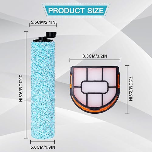 Jegehoyo Shark HydroVac WD210EU Kit d'accessoires pour sols durs sans fil 1 brosse à rouleau + 3 filtres + 6 ouates filtrantes + 1 brosse de nettoyage - Nail Gallerys