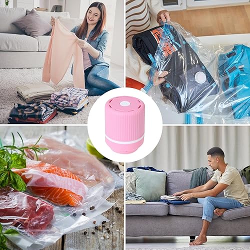 Sacs de rangement sous vide Pompe électrique - mini pompe d'aspiration pour compresser les couettes, couvertures, oreillers, vêtements | Pompe à air portable pour les sacs de rangement sous vide, - Nail Gallerys