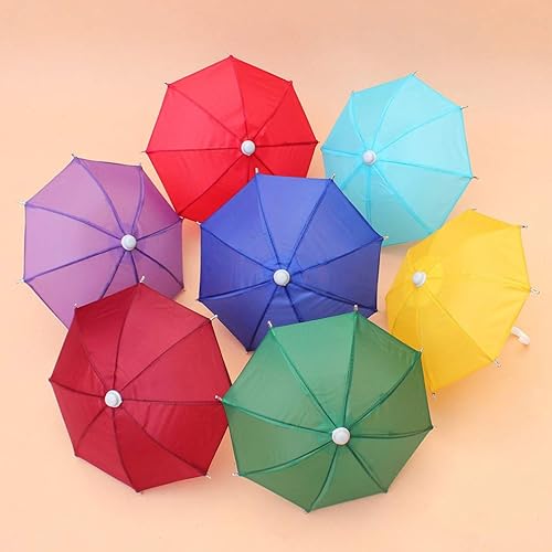 NUOBESTY 5 Pcs Mini Parapluie Jardin Décoration Ornement Suspendu Accessoires Décoratifs Enfants Enfants Jouet Solide Couleur Aléatoire Couleur - Nail Gallerys