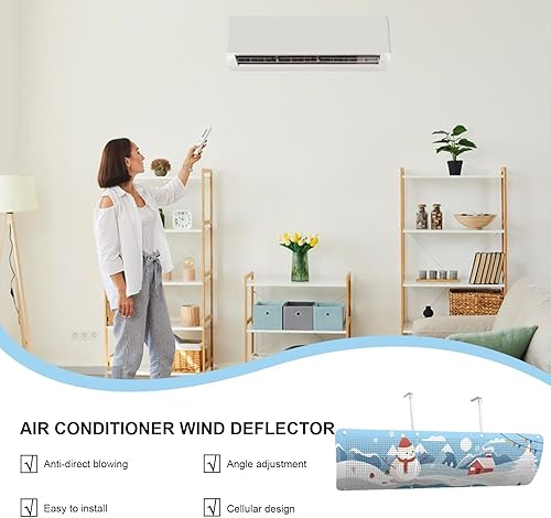 Déflecteurs d'air pour climatisation | Déflecteur d'air léger pour climatisation | Angle réglable | Installation facile | Accessoire de climatisation multifonction pour chambre d'enfant - Nail Gallerys