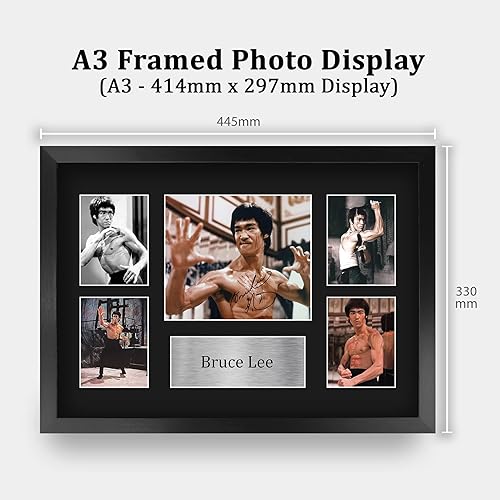 HWC Trading A4 Bruce Lee Enter The Dragon Cadeaux Imprimé Signé Autographe Photo pour les fans de cinéma - A4 - Nail Gallerys
