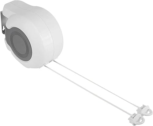 Ejoyous Corde à Linge Rétractable de 13 m pour Vêtements, Exterieur sèche-Linge Mural géant avec 2 Cordes à Linge coulissantes, Installation Facile à L'intérieur et à L'extérieur pour Balcon - Nail Gallerys