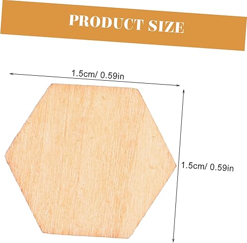 Gadpiparty 50 Pièces Hexagonales de Hêtre Décorations pour DIY Fêtes Mariages Noël - Nail Gallerys