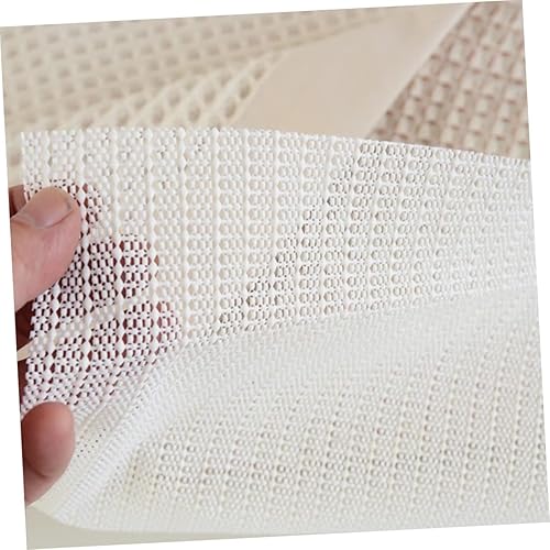 TOPPERFUN Tapis PVC Antidérapant Et Découpable Revêtement Latex Élégant pour Chambre Salon Et Salle De Bain Blanc - Nail Gallerys