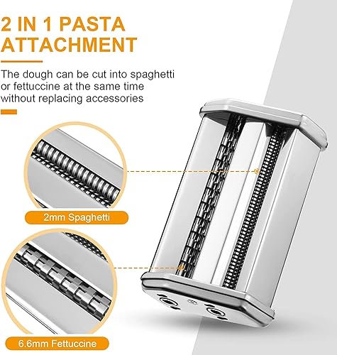 Sailnovo Machine à Pâtes Manuelles en Acier Inoxydable pour Faire Tagliatelle Spaghettis Lasagnes Ravioles 7 échelles - Nail Gallerys