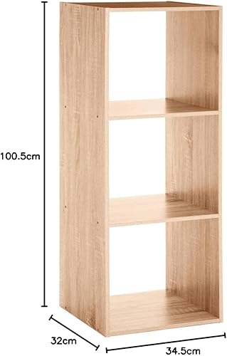 5five - étagère Colonne 3 Cases Mix n modul Effet chêne Naturel - Nail Gallerys