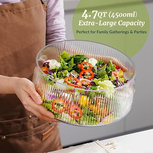 NiHome Saladier en verre extra large - Nail Gallerys