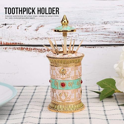 Porte-cure-dents Rétractable, Portable Automatique Rétro Pop-up Distributeur De Cure-dents Cure-dents étui De Rangement Organisateur Conteneur Pour la Décoration de la Maison(Or) - Nail Gallerys