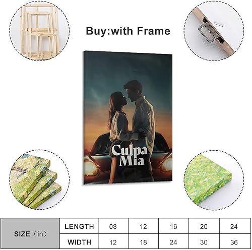 Terp Culpa Mia Poster d'art mural pour chambre à coucher, salon, décoration moderne, esthétique, sans cadre, 20 x 30 cm - Nail Gallerys