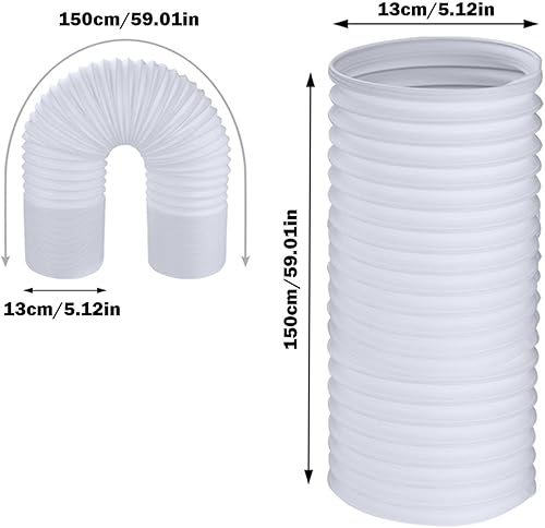 Tuyau Climatiseur Mobile, Tuyau de Climatiseur Portable, Tuyau Evacuation Climatiseur Universel, 13cm/15cm Diamètre, Longueur 1,5M/2M/3 M, pour climatisation, déshumidificateur, sèche-linge - Nail Gallerys