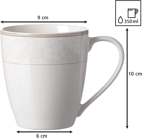 Ritzenhoff & Breker Isabella Lot de 6 tasses à café en porcelaine 350 ml - Nail Gallerys