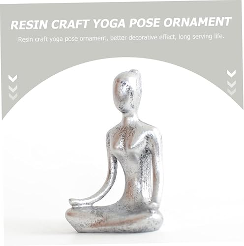 Cabilock Lot de 4 Statues de Yoga Abstraites Simples Blanches pour Accessoires Décoratifs pour La Maison du Salon - Nail Gallerys