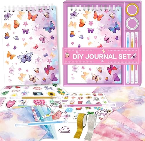 Kit de scrapbooking pour pour filles, kit de fournitures de scrapbooking - Kits de scrapbooking colorés pour la journalisation de l'artisanat d'art - Ensemble de papeterie Unique pour , fournitures de - Nail Gallerys