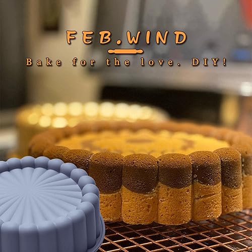 PW TOOLS Moule Rond en Silicone - Moules en Silicone en Fleur Soleil - Moule en Fleur Soleil pour Brownie, flan, Cuisson du Pain, démoulage Facile - Nail Gallerys