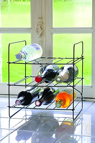 L'Atelier du Vin – City Rack Compact – Étagère à Bouteilles en Acier – Capacité 9 Bouteilles, Magnums Inclus - Nail Gallerys