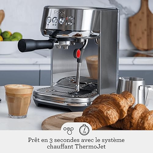 Sage - The Bambino Plus - Machine à Café Compacte avec Mousseur à Lait Automatique - Acier Inoxydable Brossé - Nail Gallerys
