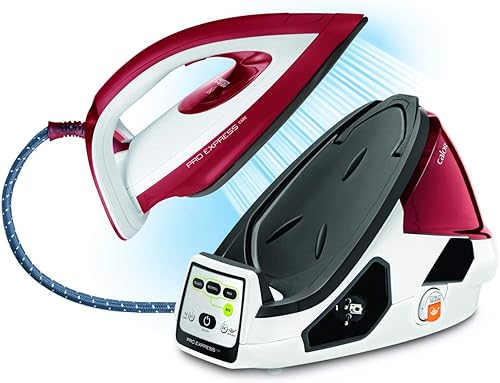 Calor Pro Express Care Centrale vapeur haute pression, 7 Bars, Fonction pressing 480 g/min, Collecteur de calcaire, Fabriqué en France GV9061C0 - Nail Gallerys