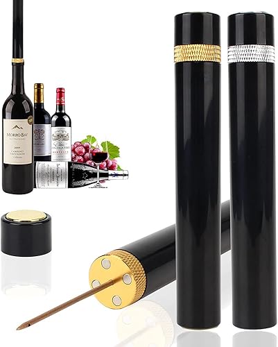 NOPNOG Tire-bouchon Pin Jar - Pompe à air - Alliage d'aluminium et plastique ABS (argent) - Nail Gallerys