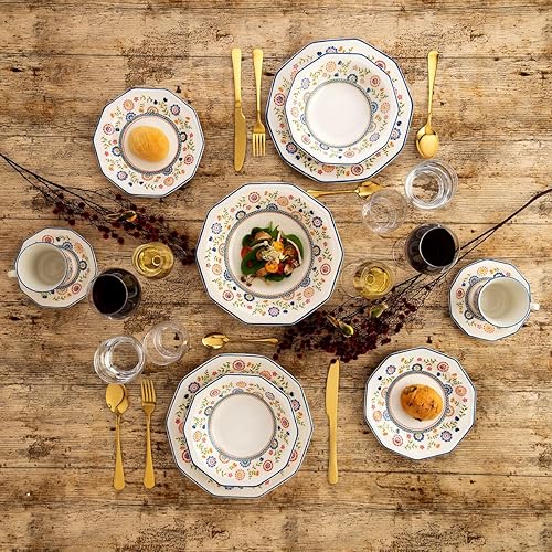 Queen's Bengal Vaisselle Céramique 12 Pièces - 4 Personnes Multicolore - Nail Gallerys