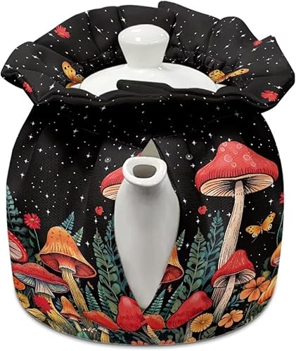 Poceacles Housse isolante pour théière à motif de feuilles de citron, housse de théière décorative, sac fourre-tout en tissu confortable - Nail Gallerys