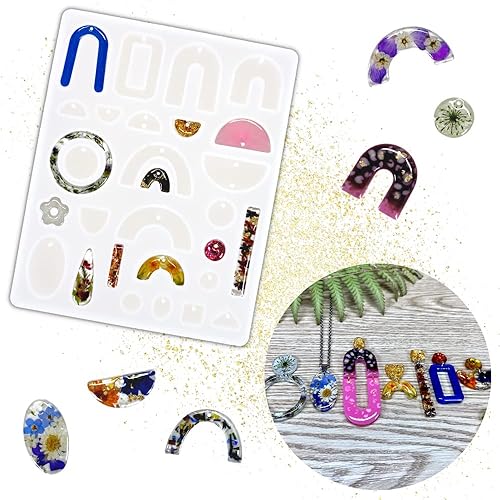 CLEOPATRE Moule résine thème bohème pour création Bijoux, Transparent, Taille unique - Nail Gallerys