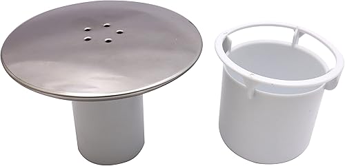 Bouchon de vidange de Douche, bonde de vidange/cubicule de 90 mm/115 mm de Rechange Facile à Installer, Finition chromée, Siphon de Douche à débit Rapide, Siphon de Douche - Nail Gallerys