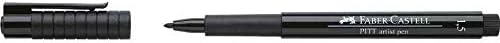 FABER-CASTELL Lot de 5 Feutres Pitt Artist Pen Pte 1,5 mm Noir - Nail Gallerys