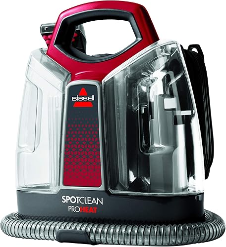 Bissell SpotClean ProHeat Nettoyeur des Taches portatif, 2.5 litres, Titane et Rouge & Formule Pet Stain & Odor | à Utiliser avec nos Produits Spotclean et Spotclean Pro | 1085N - Nail Gallerys