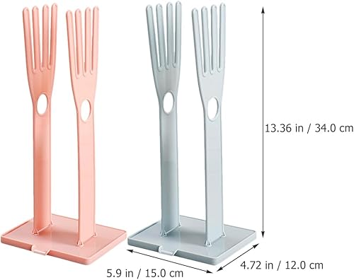 Ciieeo Lot de 2 porte-gants suspendus en plastique porte-serviettes de cuisine, porte-serviettes de cuisine, porte-gants pour lave-vaisselle, séchage, gants suspendus, organisateur d'étendoir - Nail Gallerys
