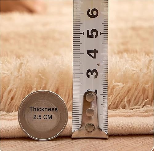 ZJEQZH Tapis Shaggy Poil Long, Doux et Confortable Décoration Moderne, Descente De Lit Antidérapante Lavable pour Salon et Chambre Adulte(Wine Red,60x120 cm) - Nail Gallerys