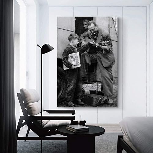 YURUOXIMAO Affiches et impressions Senza Cornice Django Reinhardt e bambini Tela Arte della parete Soggiorno Poster Camera da letto Decorazione Pittura 40 * 60cm - Nail Gallerys