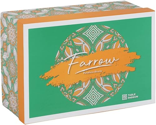 Table Passion - Coffret de 2 petits déjeuners 35 cl et sous-tasses Farrow - Nail Gallerys