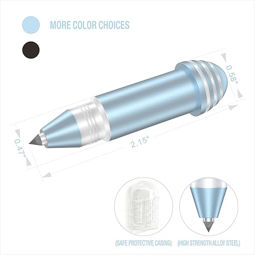 Pointe de gravure/outil de gravure, avec 2 couleurs et 7 jolies étiquettes vierges, compatible avec Cricut Maker, Explore, Explore Air, Explore Air 2 et Explore One (bleu marine) - Nail Gallerys