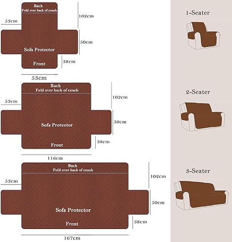 NUODWELL Housse de fauteuil inclinable avec poches en peluche, antidérapante, super douce et lavable, housse de protection de meubles pour enfants et animaux domestiques (beige avec poches, 53 x 190 - Nail Gallerys