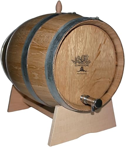 Baril de chêne de 10 litres avec robinet en acier - Nail Gallerys