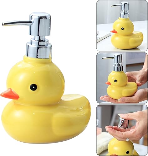 Conteneurs de voyage en céramique amusants et fonctionnels en forme de canard pour produits de soins individuels - Nail Gallerys