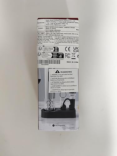 TAVADA Tire Bouchon Electrique Rechargeable,Ouvre Bouteille Electrique Coffret Cadeau Avec Coupe-Capsule, Bouchon à Vide, Bec Verseur, Aérateur de Vin Pour Les Amateurs Vin Cadeau Maison Fête - Nail Gallerys