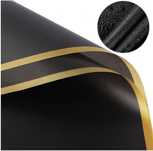 Wanfoou Lot de 40 feuilles de papier cadeau imperméable pour bouquet de fleurs avec ruban, papier floral pour emballage cadeau, fleurs, art et artisanat - Nail Gallerys