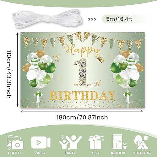 PartyYaa Bannière décorative pour 30e anniversaire – Bannière « Happy 30th Birthday » – Toile de fond extra large pour cabine photo – Affiche décorative pour homme et femme - Nail Gallerys
