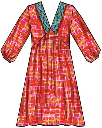 SIMPLICITY SS9702Y5 Robe Empire pour femme Y5 (46-48-50-52-54) - Nail Gallerys