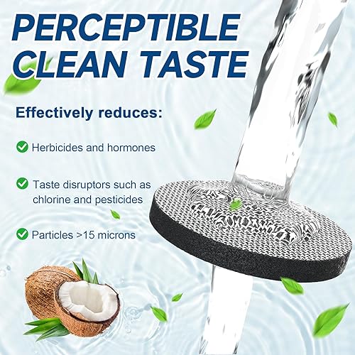 8 Pièces MicroDisc Filtres à Eau pour Bouteilles Filtrantes Brita Fill & Go, Réduit les PFAS, le Chlore, les Microparticules, D'autres Substances Altérant le Goût Dans L'eau Potable - Nail Gallerys